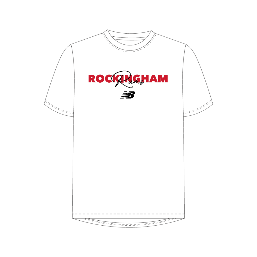 Rockingham Rams BC | PRE-ORDER | NB Lifestyle Tee - WHITE v2