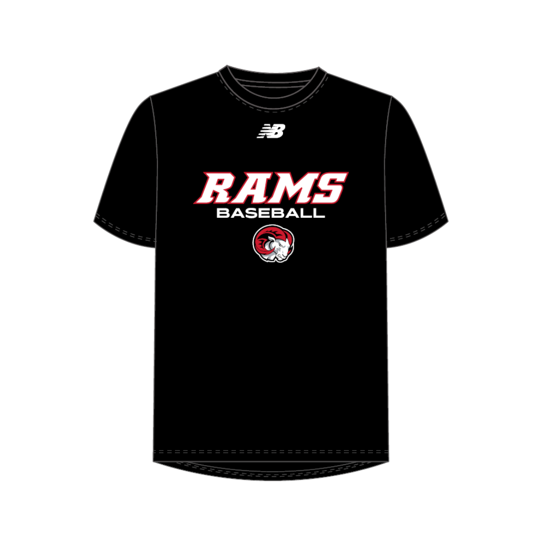 Rockingham Rams BC | PRE-ORDER | NB Lifestyle Tee - BLACK