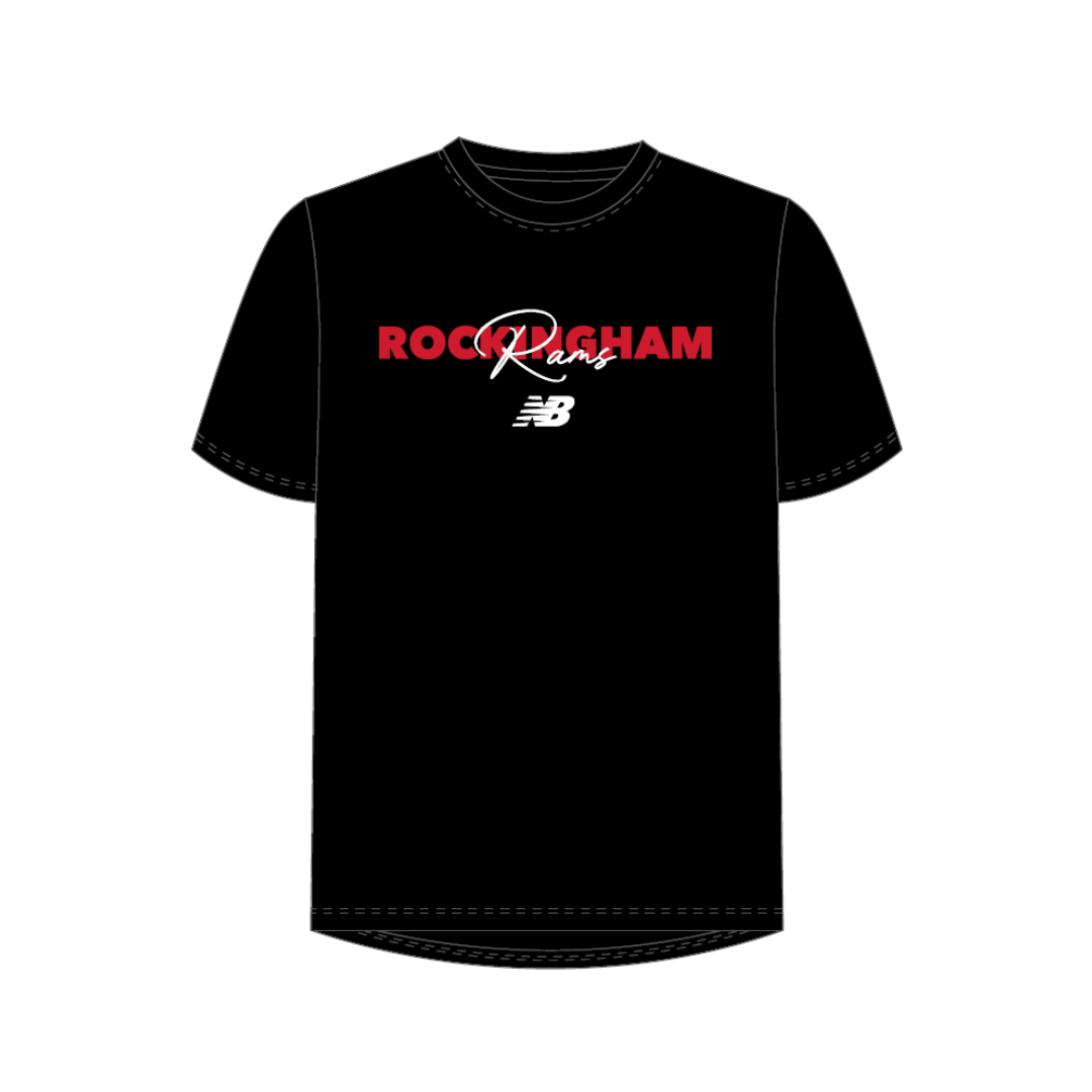Rockingham Rams BC | PRE-ORDER | NB Lifestyle Tee - BLACK v2