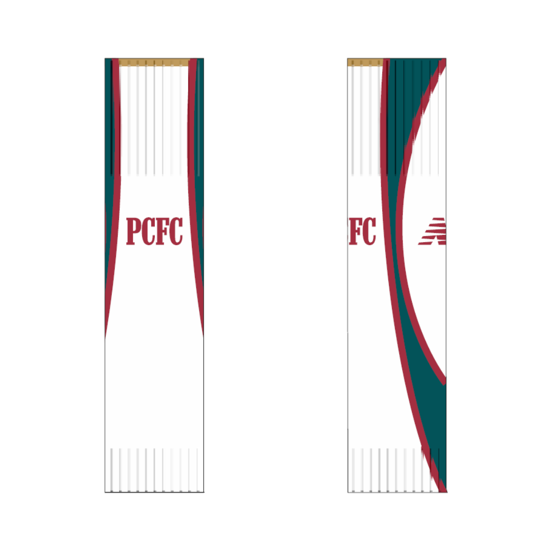 Playford City SC | PRE-ORDER | Home Footless Socks - White