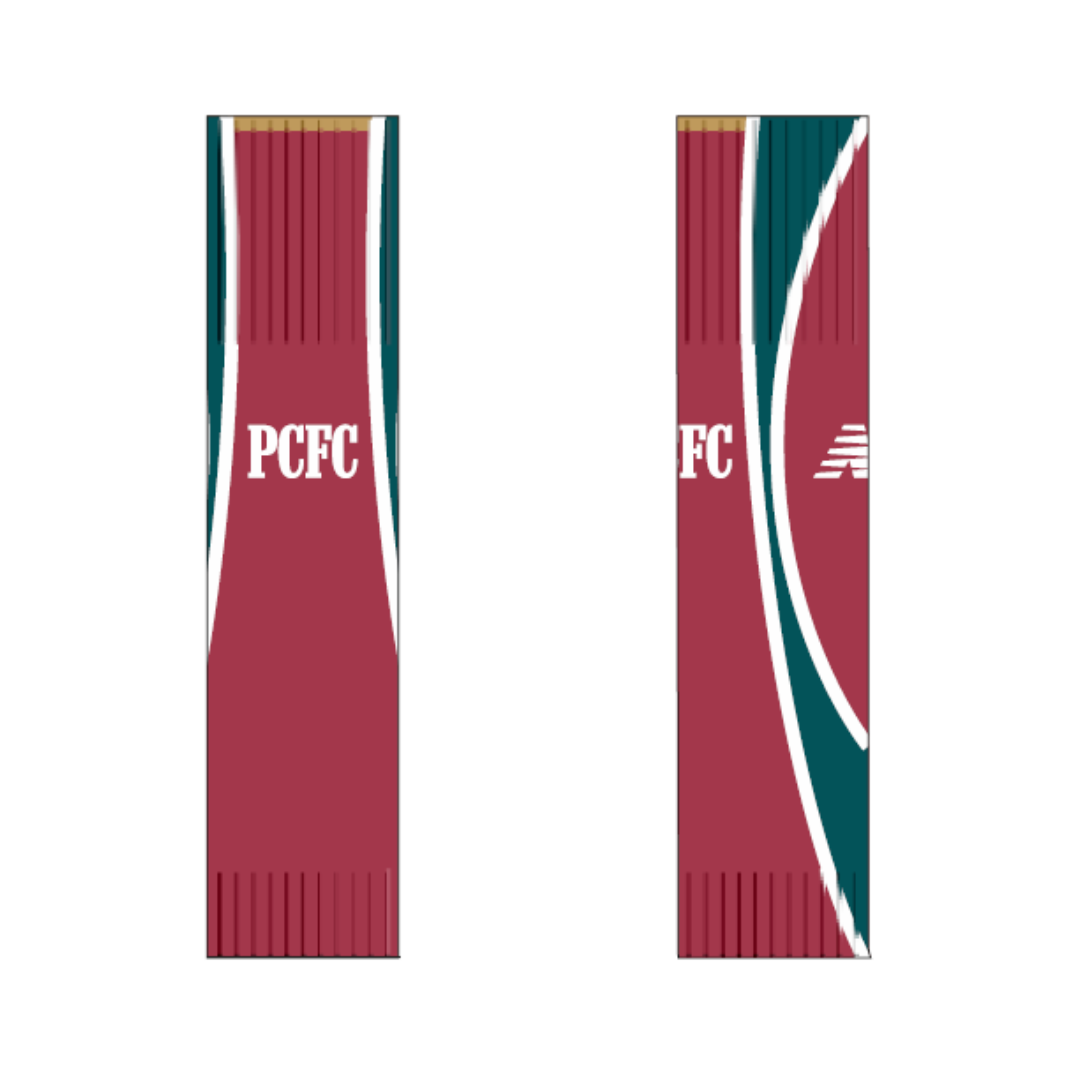 Playford City SC | PRE-ORDER | Away Footless Socks -Maroon