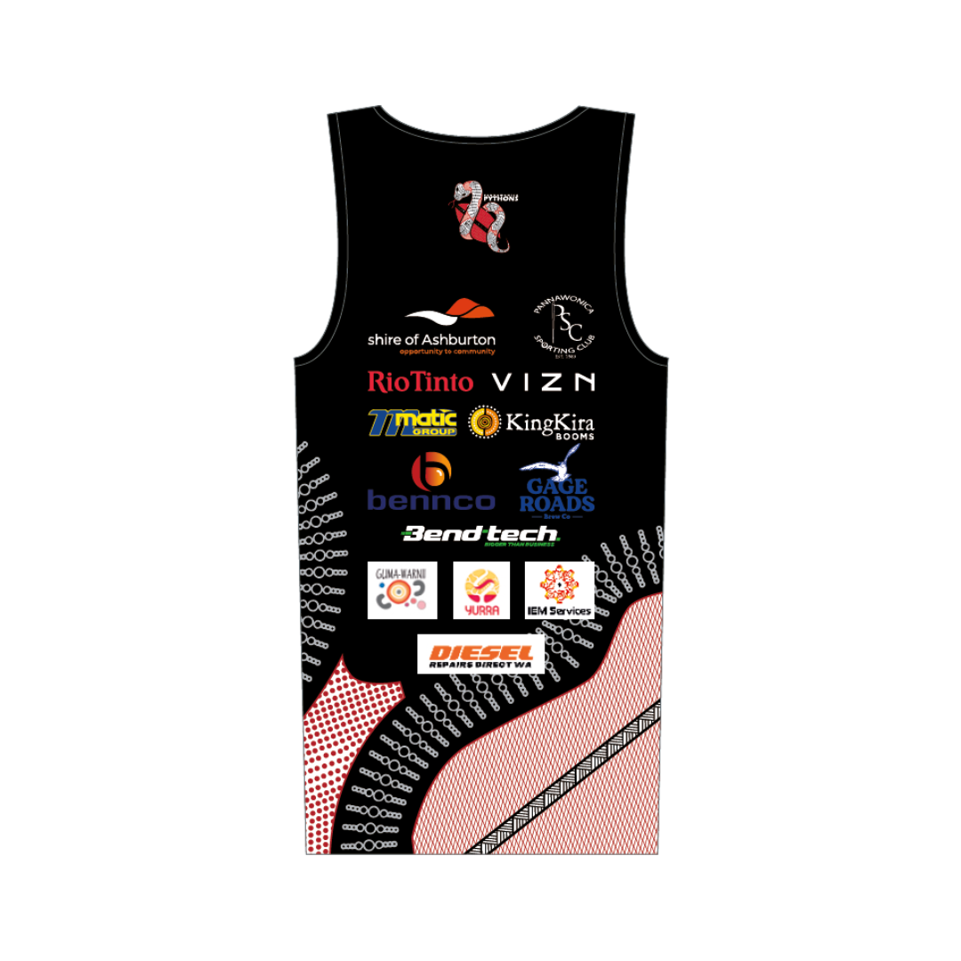 Pannawonica Pythons FC | PRE-ORDER | Elite Training Singlet - Unisex