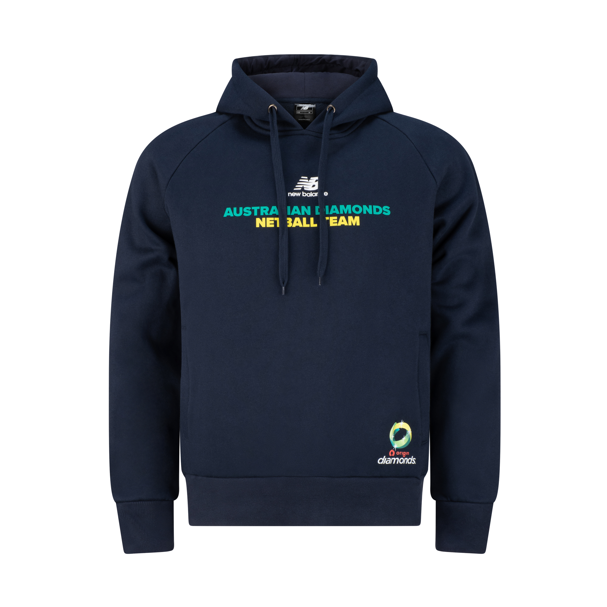 Australian Diamonds NB Navy Classic Netball Hoodie Youth