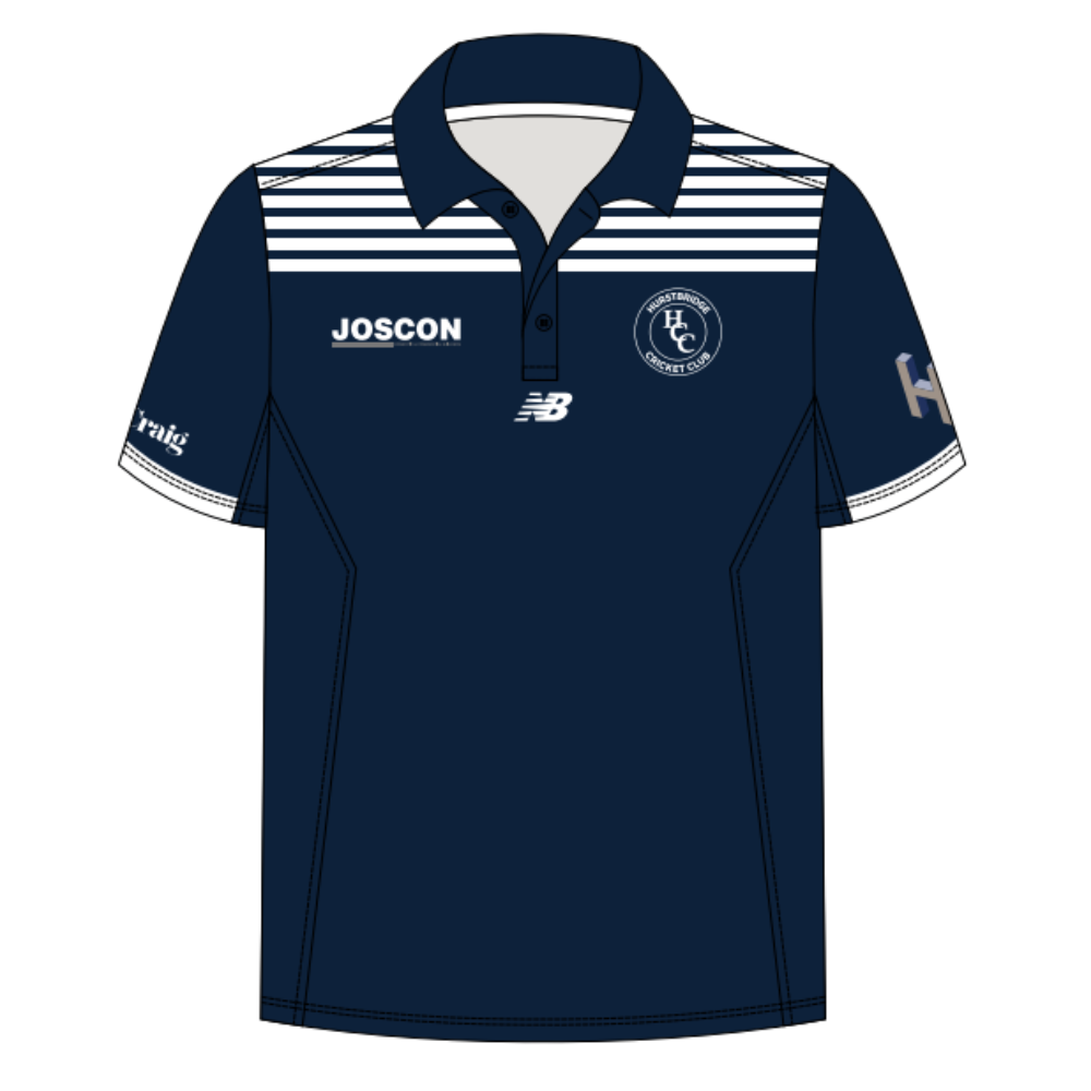 Hurstbridge Cricket Club | PRE-ORDER | NB Unisex Polo - One Day - Short Sleeve - Men's First XI and Junior Players
