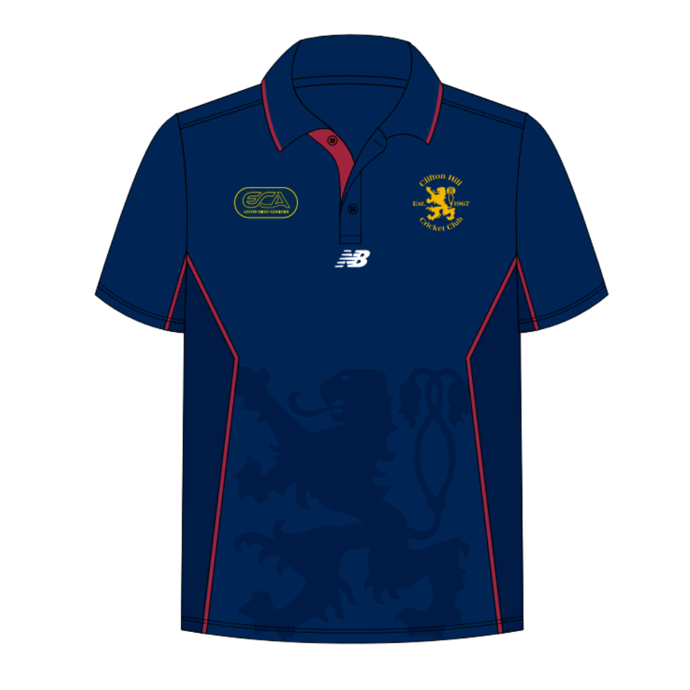 Clifton Hill CC | PRE-ORDER | NB Unisex Playing Polo - One Day - Blue - Short Sleeve