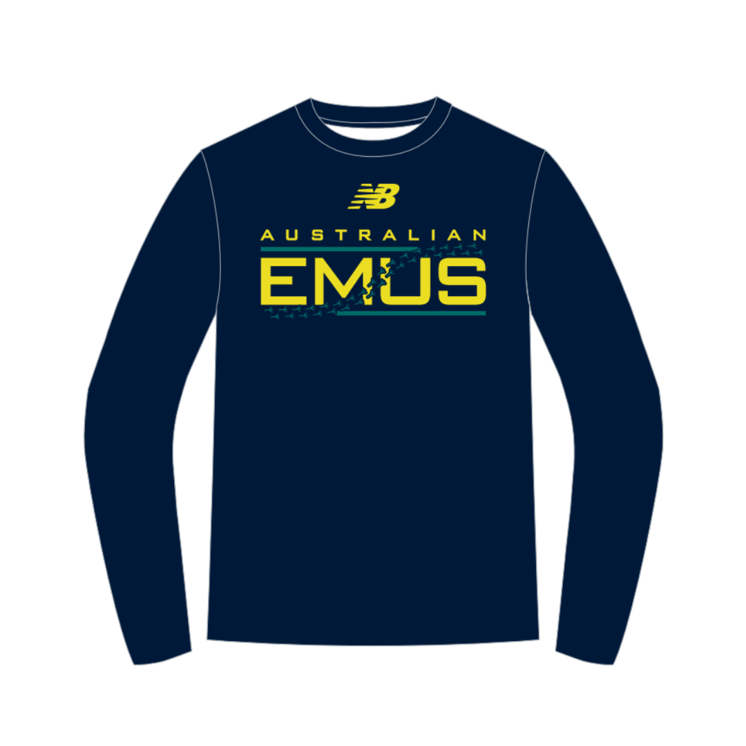 Touch Football Australia Emus - Coaches | PRE-ORDER | LS Cotton Tee