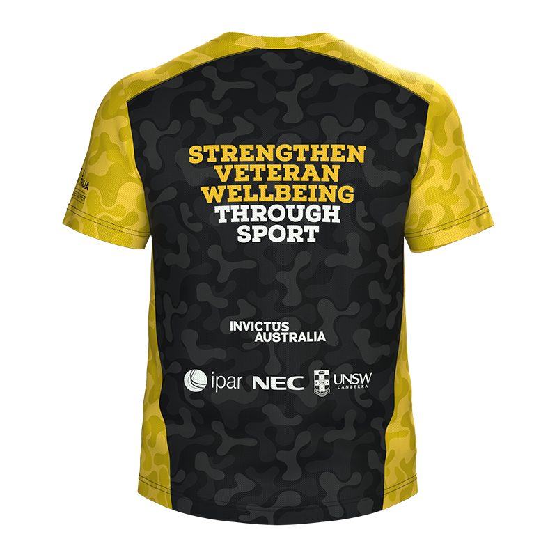 Invictus Australia Team Veteran Run Tee Black Belgravia Apparel