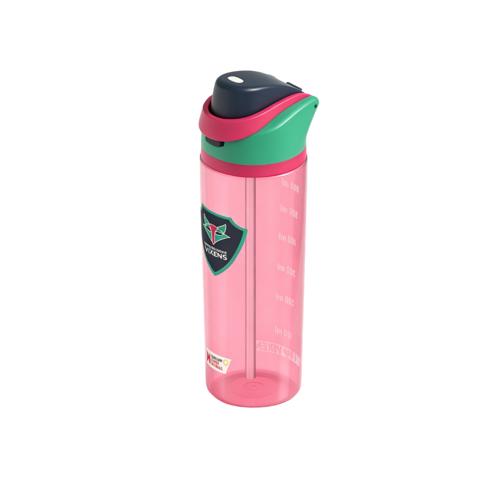 Melbourne Vixens | MV Triton Water Bottle Vixens Shield - Pink (700ml)