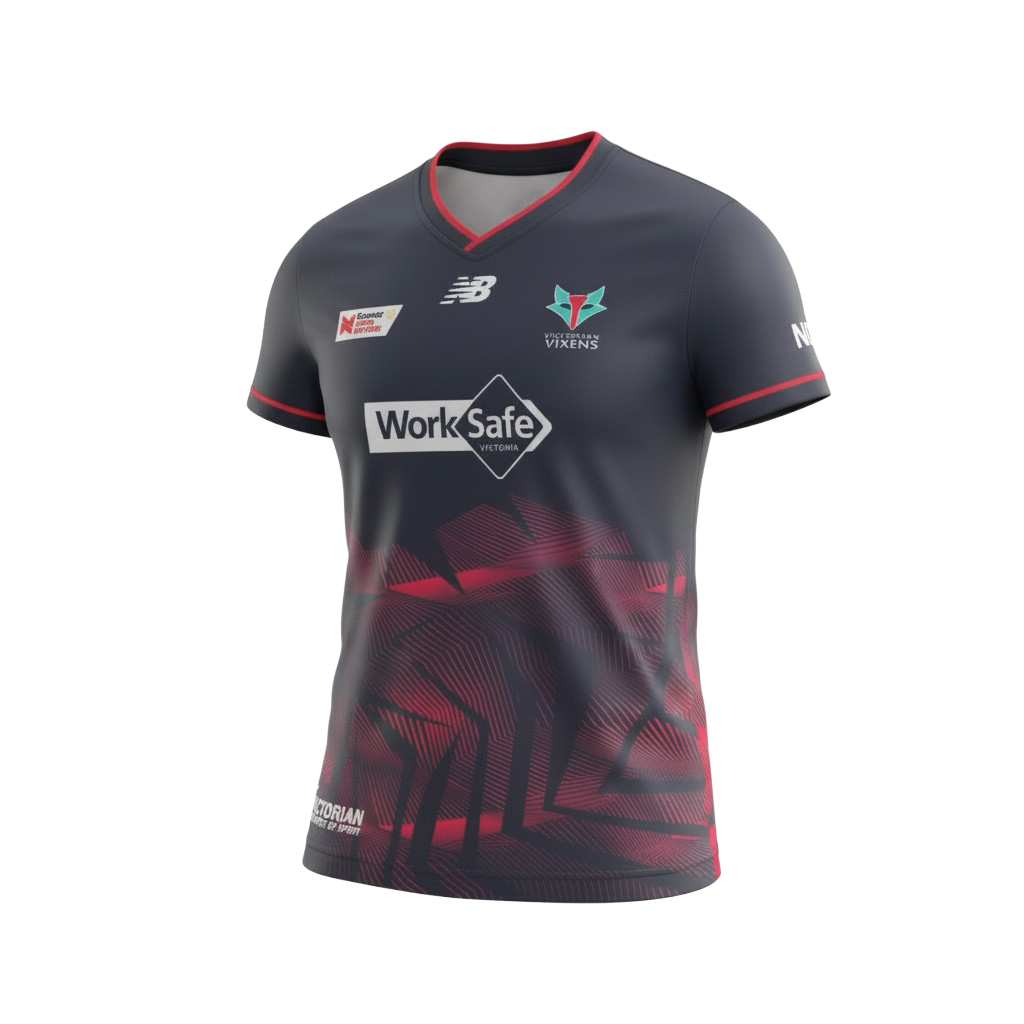 Melbourne Vixens | NB Team Replica Warm Up Tee Navy - Womens