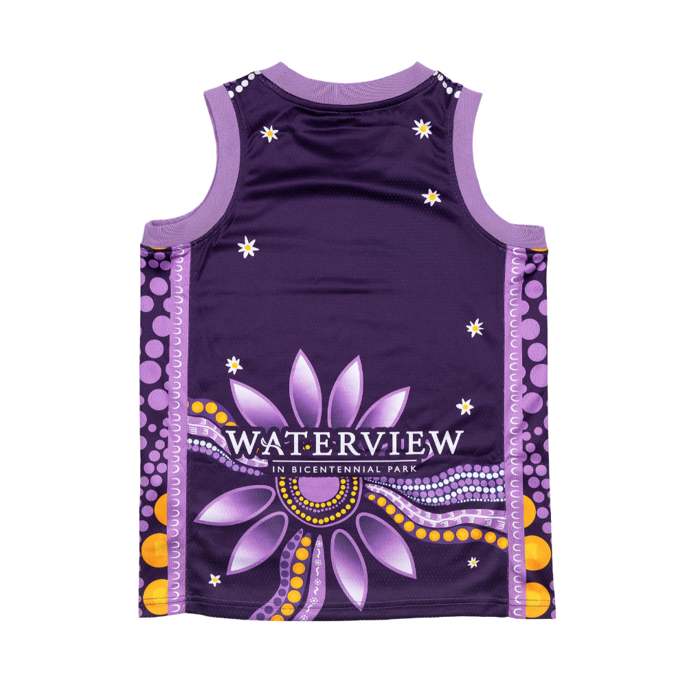 Sydney Kings | Youth Indigenous Round Neck Jersey - PUR