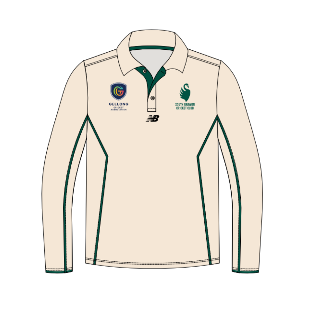 South Barwon CC | PRE-ORDER | Unisex LS Polo - Cream
