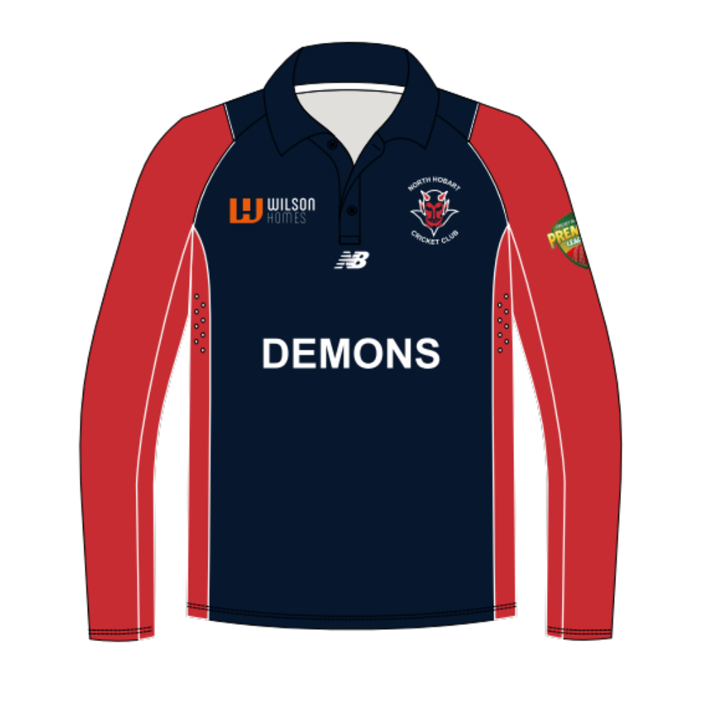North Hobart CC | PRE-ORDER | NB Unisex Navy Polo - Long Sleeve