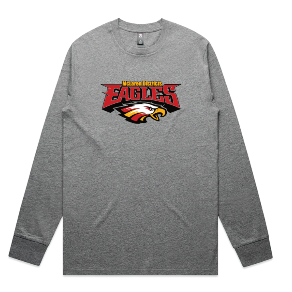 McLaren Districts FC | PRE-ORDER | Long Sleeve Top - Grey Marle - Kid's , Youth & Men's