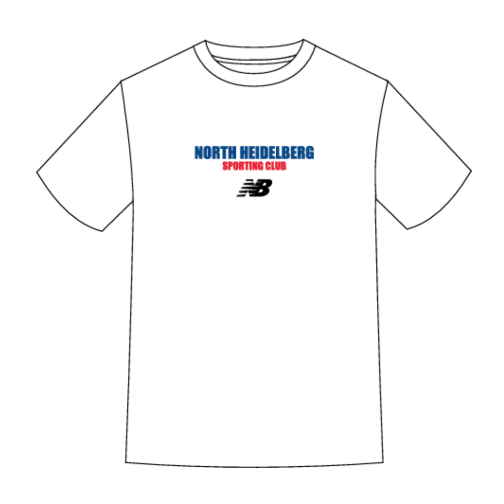 North Heidelberg Sports Club | PRE-ORDER | NB Unisex Relaxed Tee - White SS