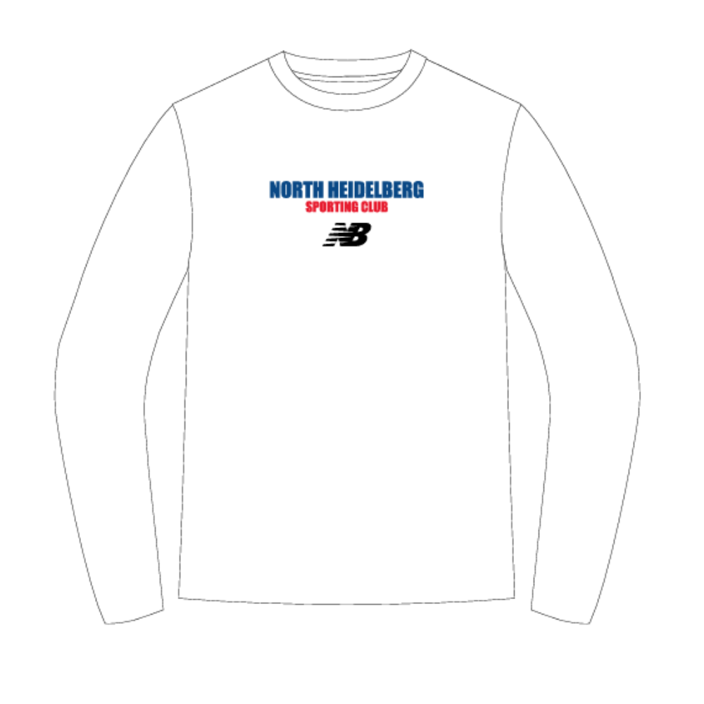 North Heidelberg Sports Club | PRE-ORDER | NB Unisex Relaxed Tee - White LS