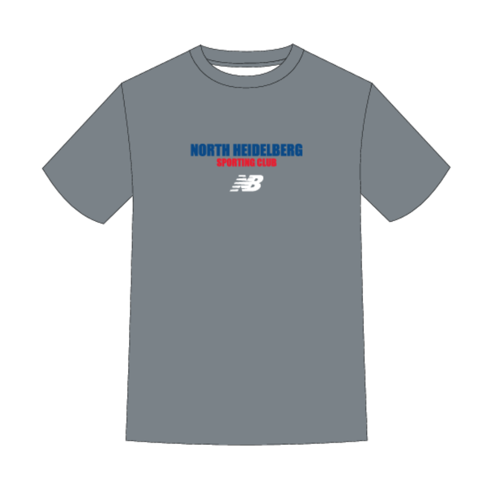 North Heidelberg Sports Club | PRE-ORDER | NB Unisex Relaxed Tee - Grey SS