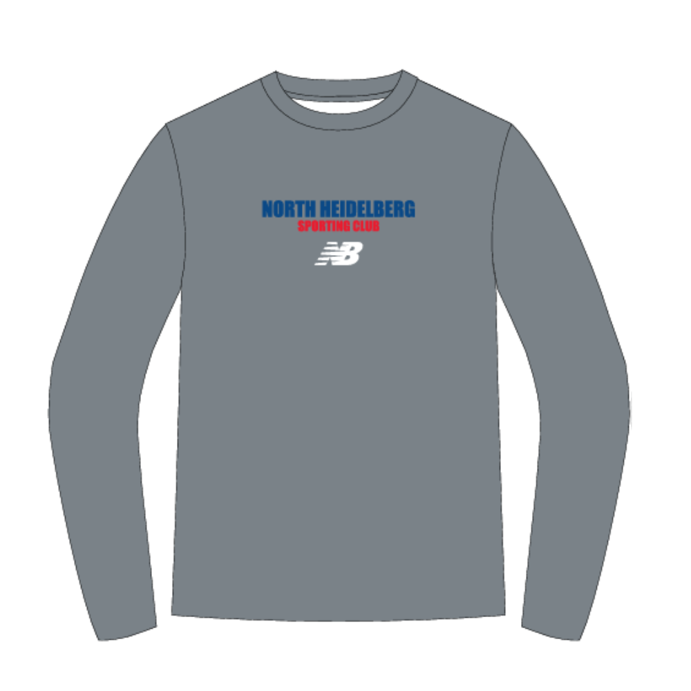 North Heidelberg Sports Club | PRE-ORDER | NB Unisex Relaxed Tee - Grey LS