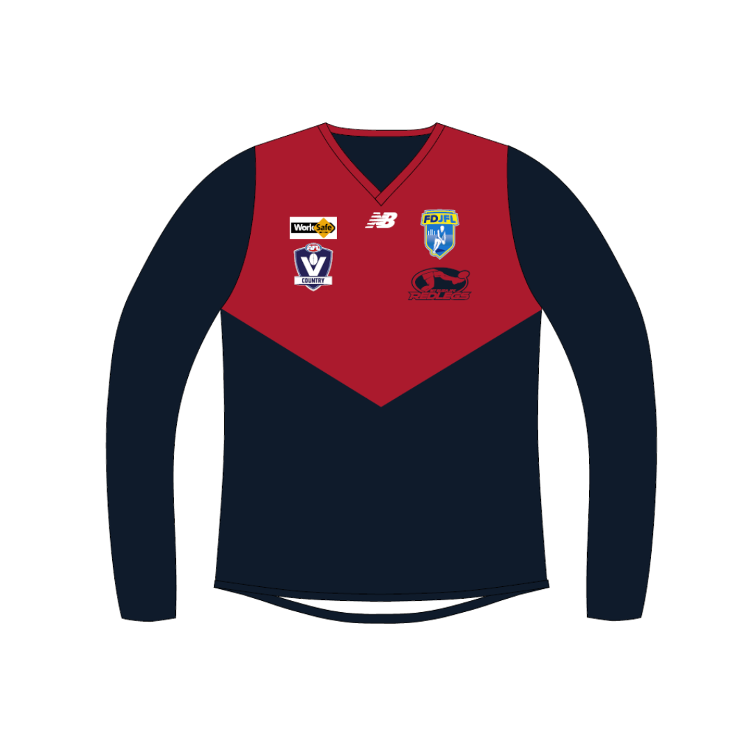 Mt Eliza JFC | PRE-ORDER | Unisex Long Sleeve Reversible Jumper