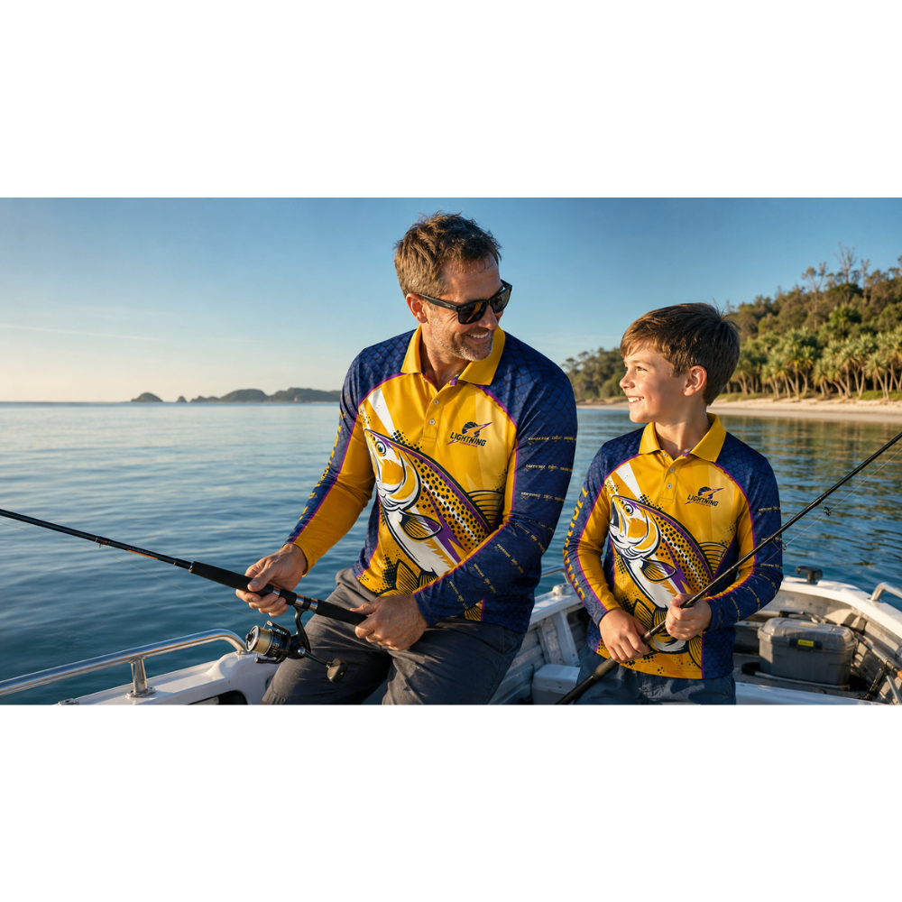 Sunshine Coast Lightning | Fishing Polo Long Sleeve