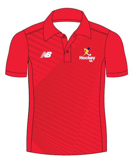 Hockey SA - Masters | PRE-ORDER | Womens Supporters Polo - Red