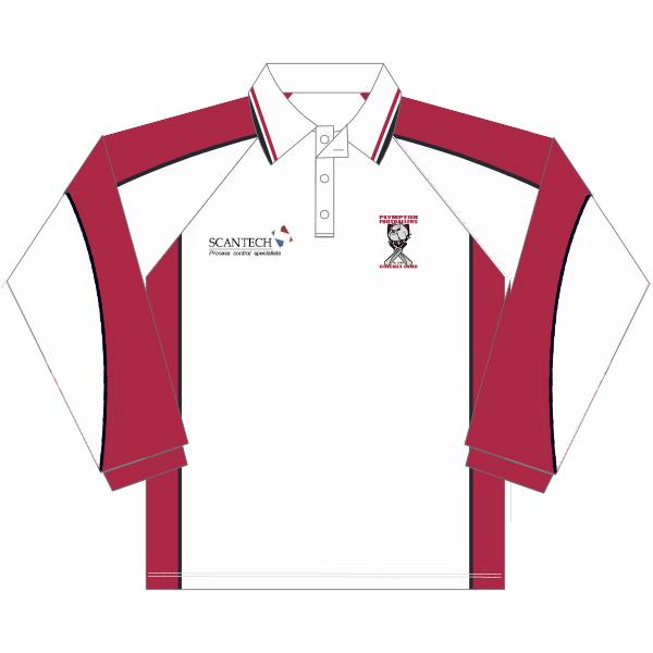 Belgravia Apparel | Sports AU-Plympton Footballers CC | PRE-ORDER | Junior Playing Polo - Long Sleeve-Plympton Footballers Cricket Club