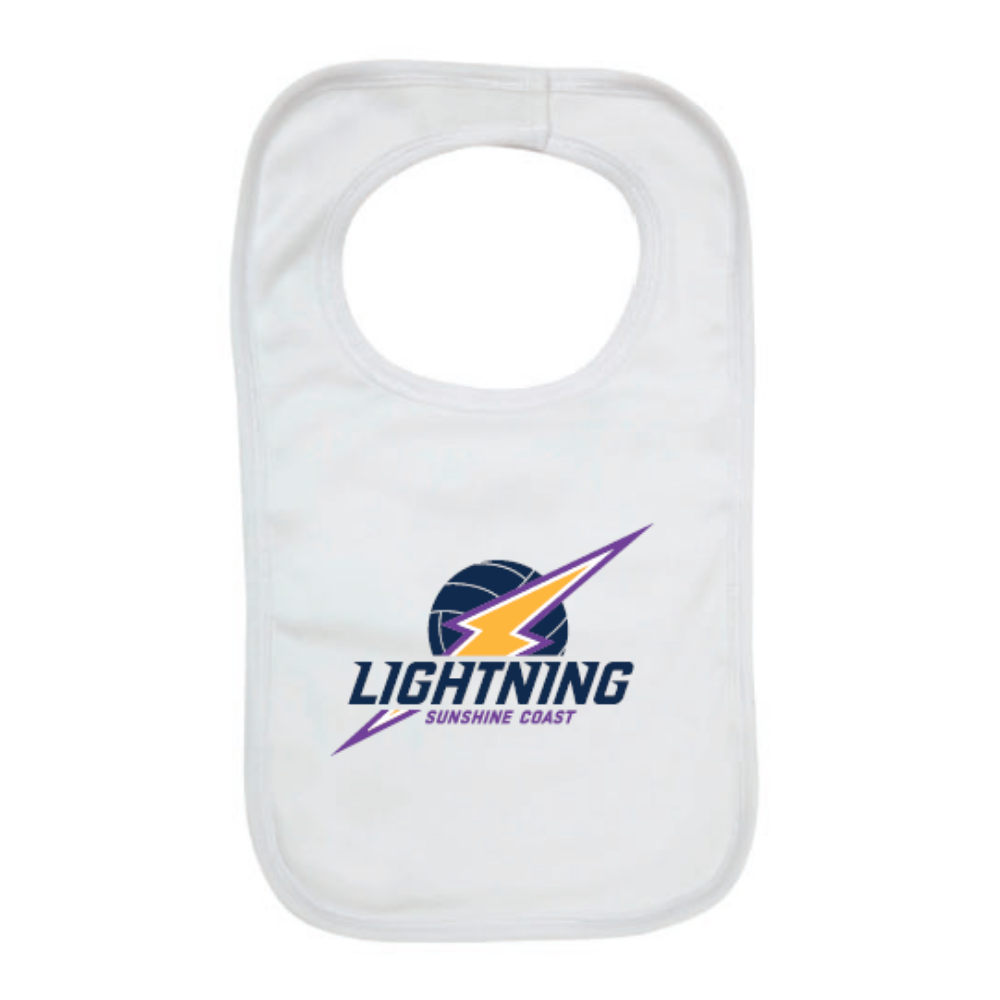 Belgravia Apparel | Sports AU-Sunshine Coast Lightning | Baby Bib-Sunshine Coast Lightning Netball Club
