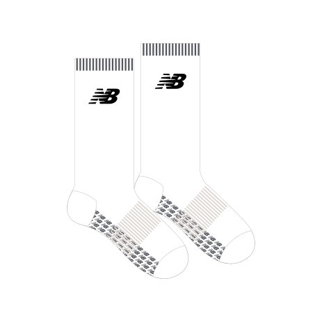 Belgravia Apparel | Sports AU-Adelaide City FC | New Balance Crew Length Socks - White-Adelaide City Football Club