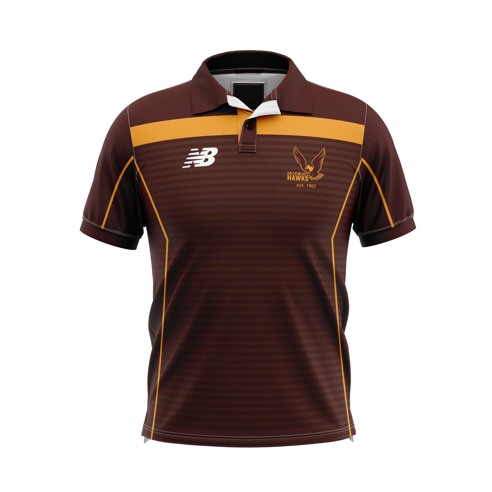 Belgravia Apparel | Sports AU-Modbury Hawks | New balance Club Polo - Brown - Unisex-Modbury Sports & Community Club