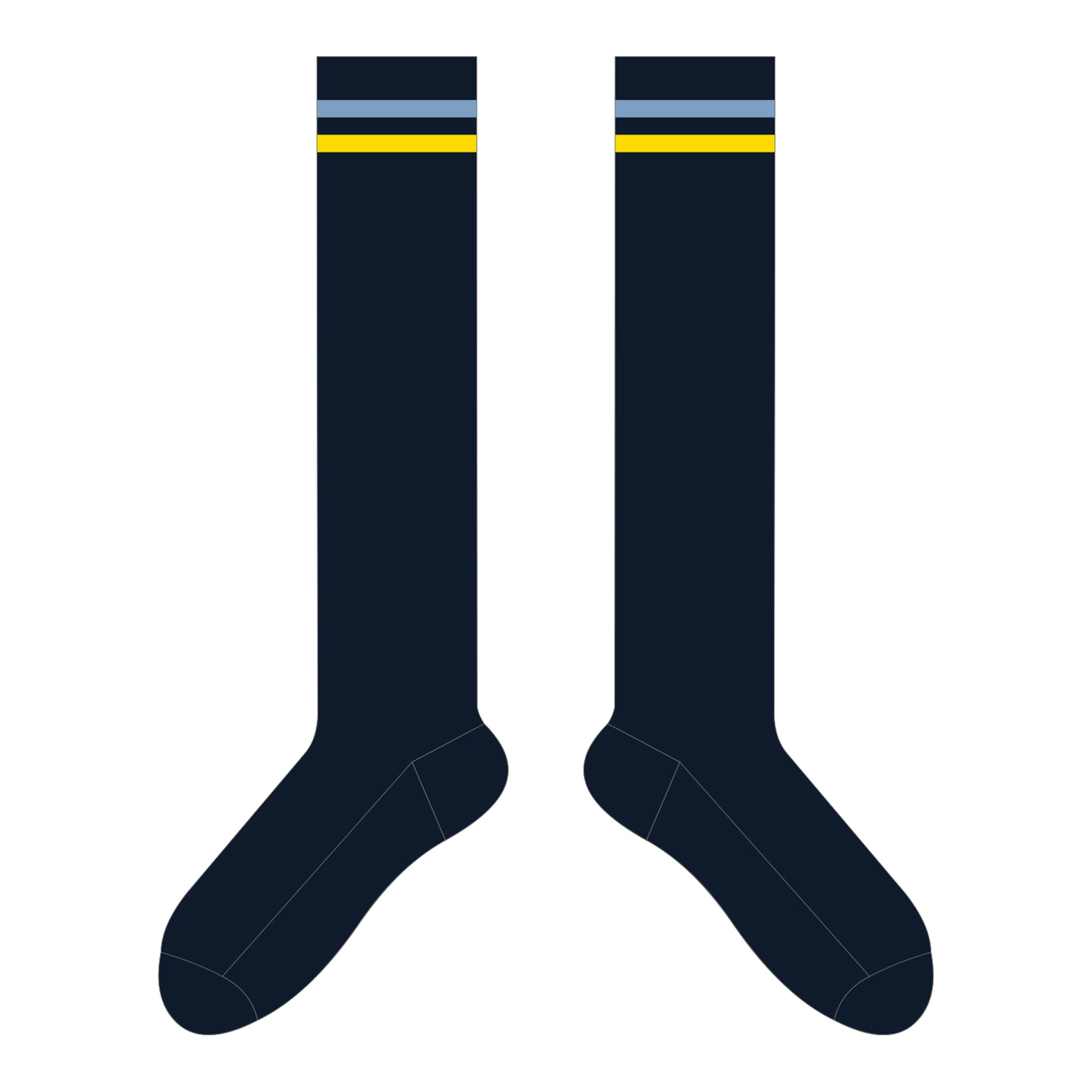 Belgravia Apparel | Sports AU-Mentone Hockey Club | PRE-ORDER | Full Length Sock - Away-Mentone Hockey Club