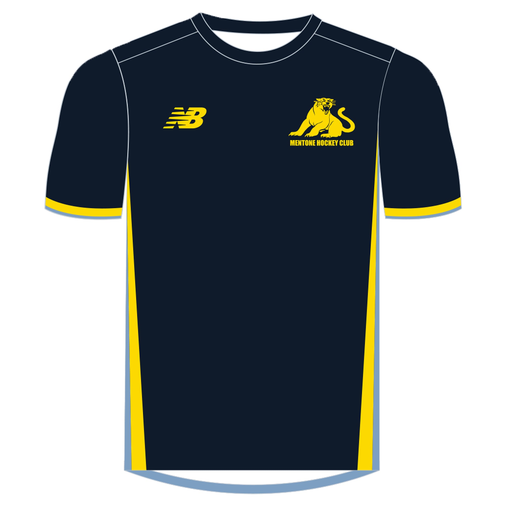 Belgravia Apparel | Sports AU-Mentone Hockey Club | PRE-ORDER | New Balance T-shirt - Home - Unisex-Mentone Hockey Club