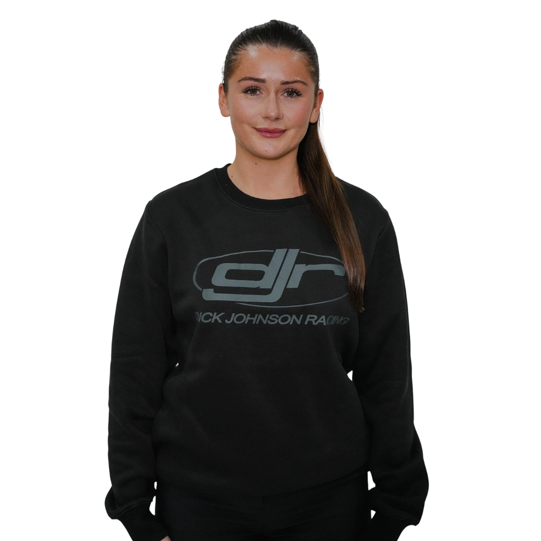 Dick Johnson Racing | Unisex Crewneck Jumper - Black on Black