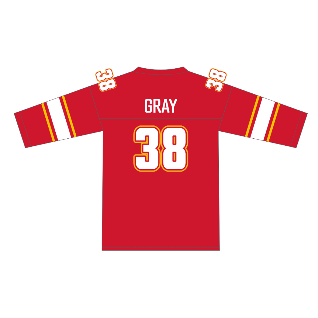 Shell V-Power Racing Team | Unisex Gridiron RED Jersey - Gray (#38)