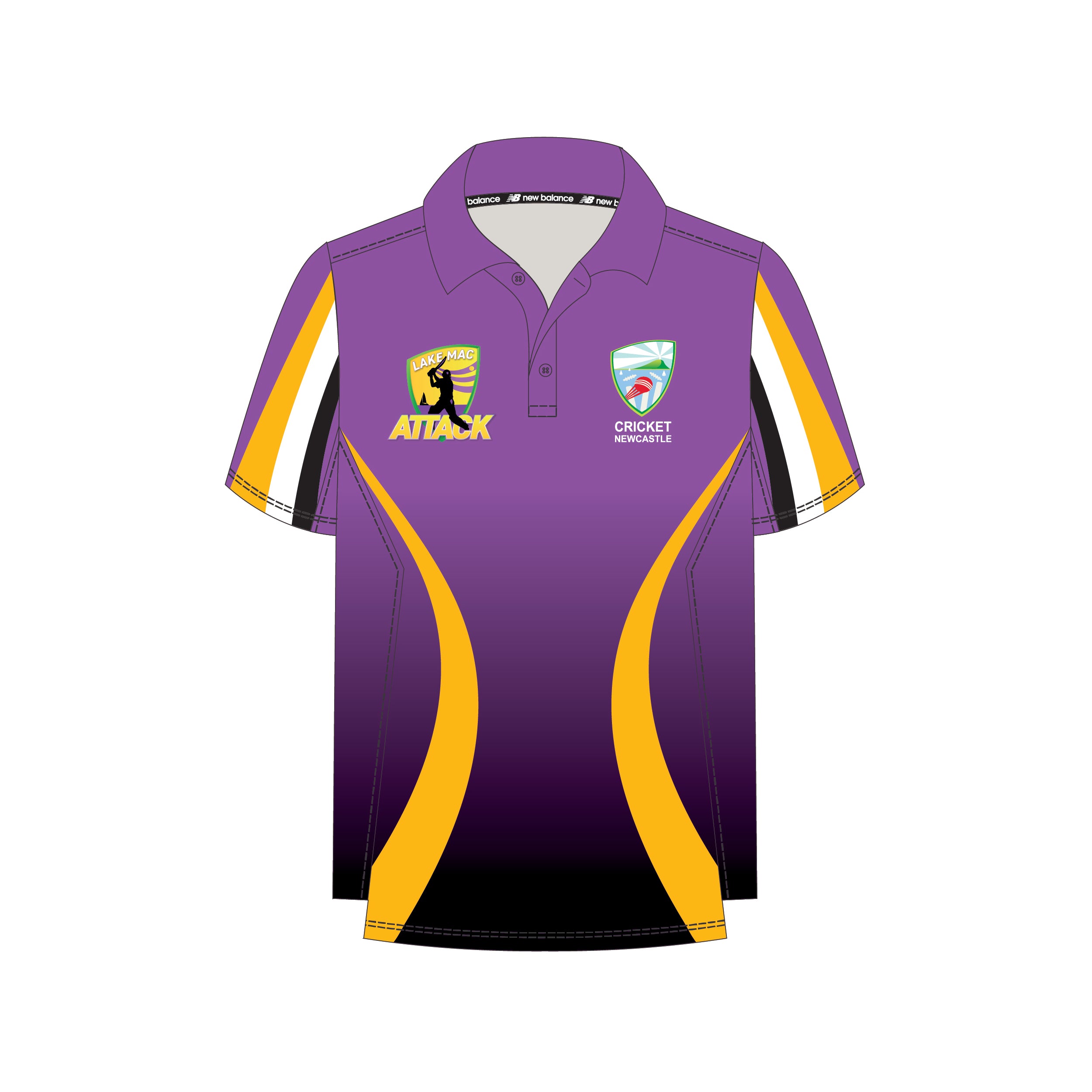 Newcastle Cricket Zone | PRE-ORDER | Womens Playing Polo -  Purple