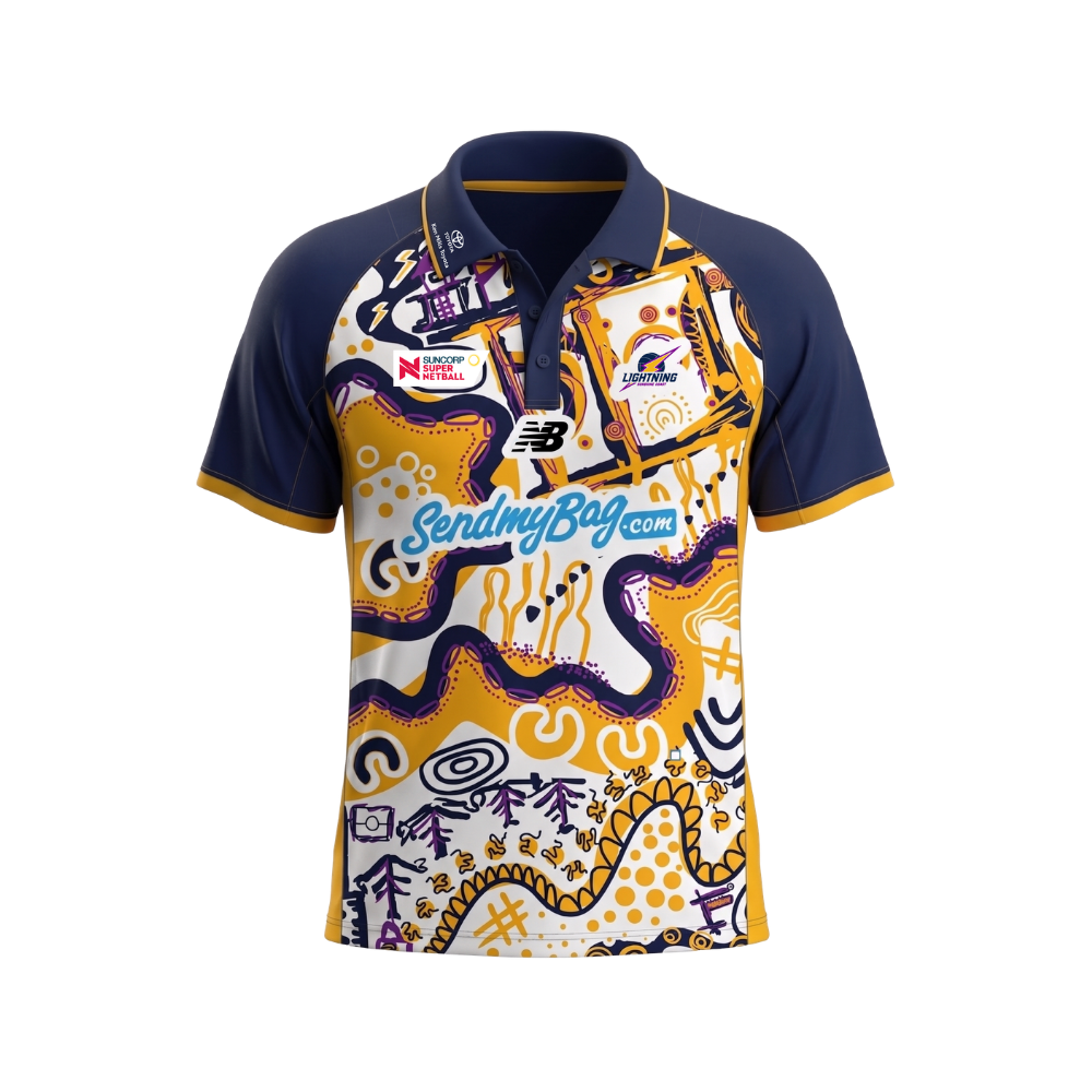 Sunshine Coast Lightning | First Nations Unisex Media Polo