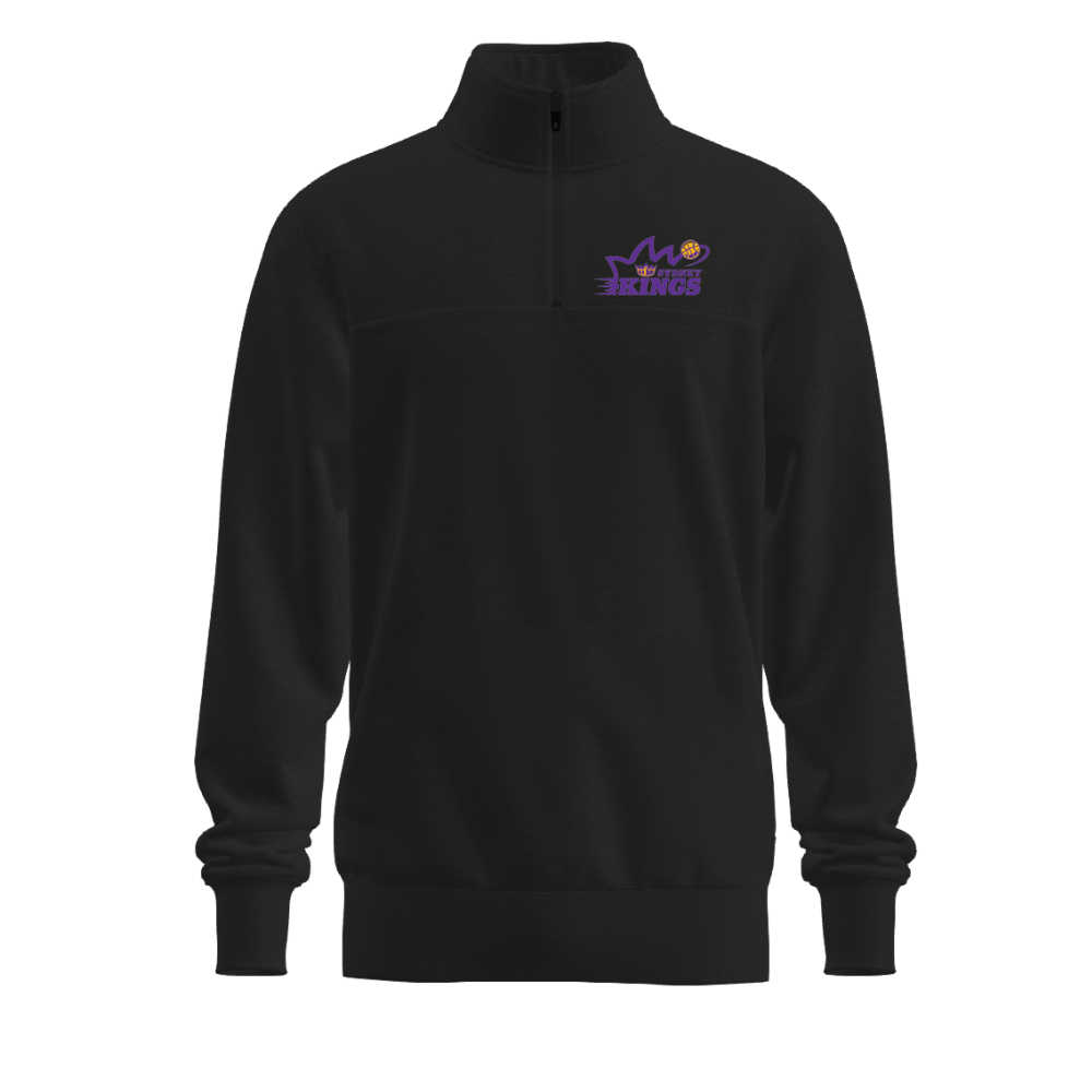 Sydney Kings | Unisex Qtr ZIP Jumper - Black
