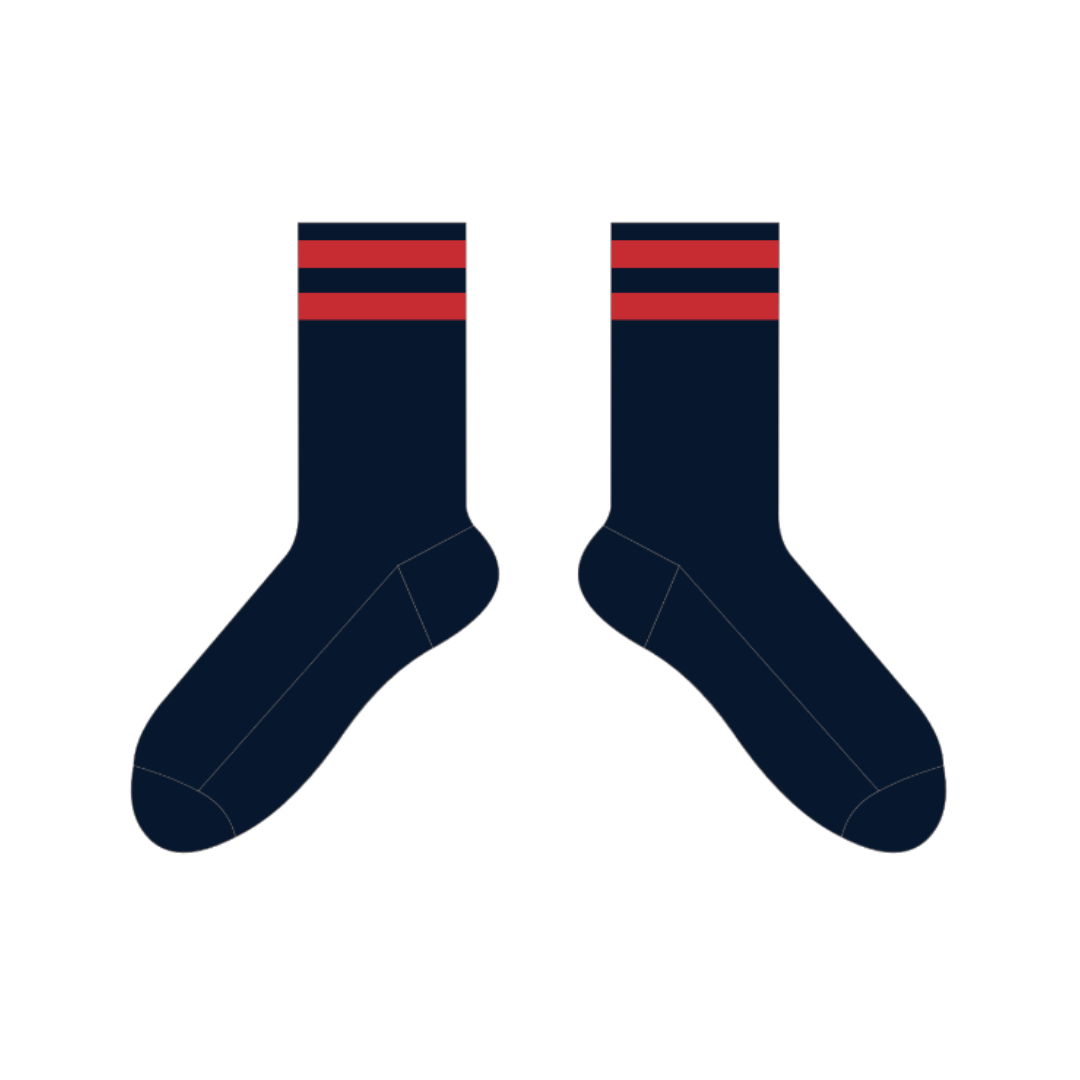 Elizabeth Rugby Union FC | PRE-ORDER | Playing Socks - Crew (Short)