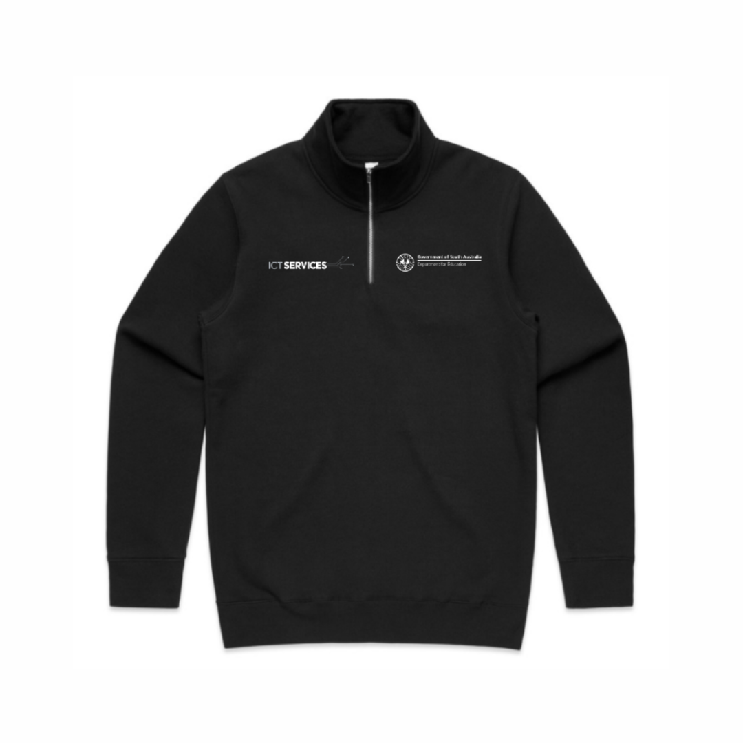 Department for Education | PRE-ORDER | Mens Stencil Half Zip Crew