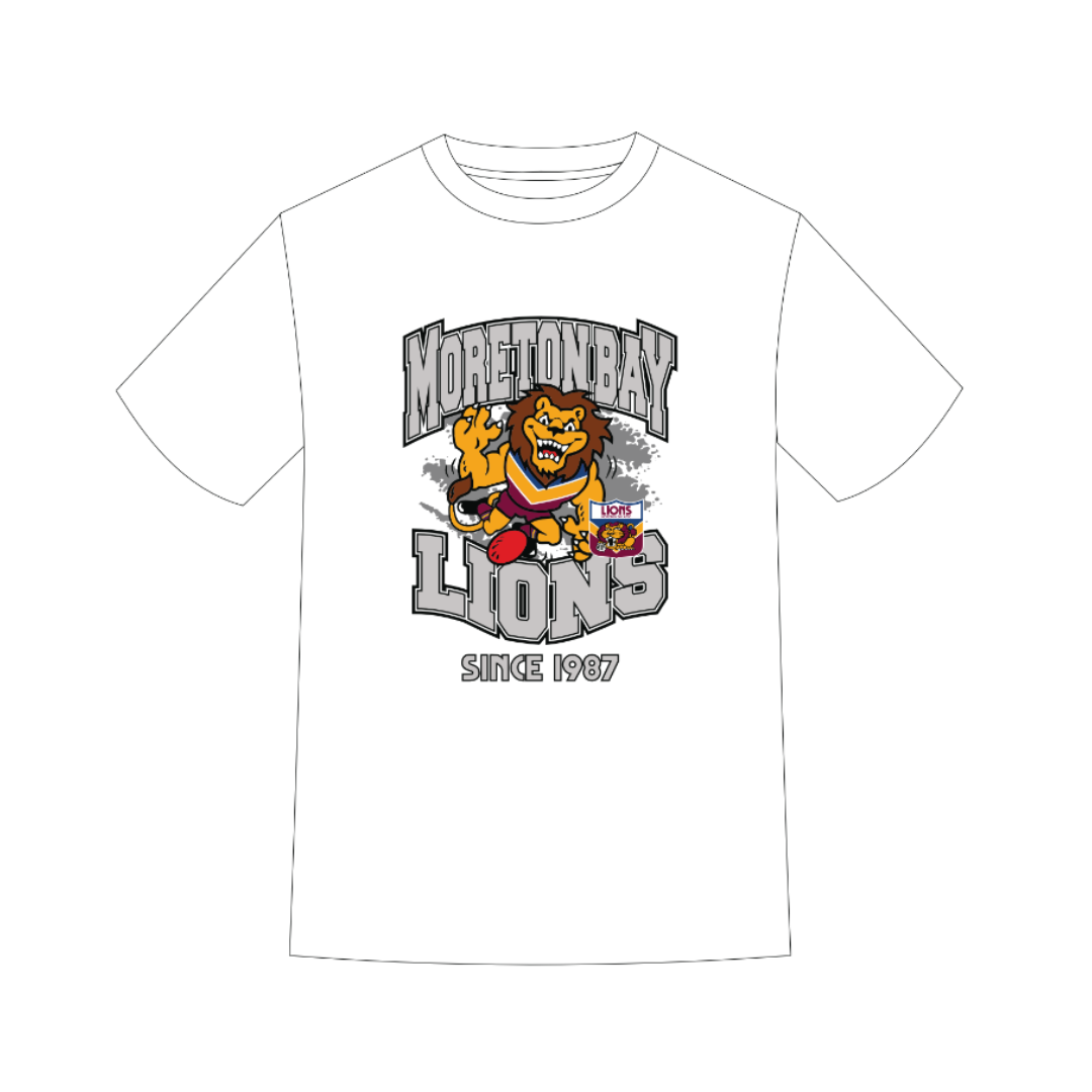 Moreton Bay Lions | PRE-ORDER | Retro Character Tee Shirt