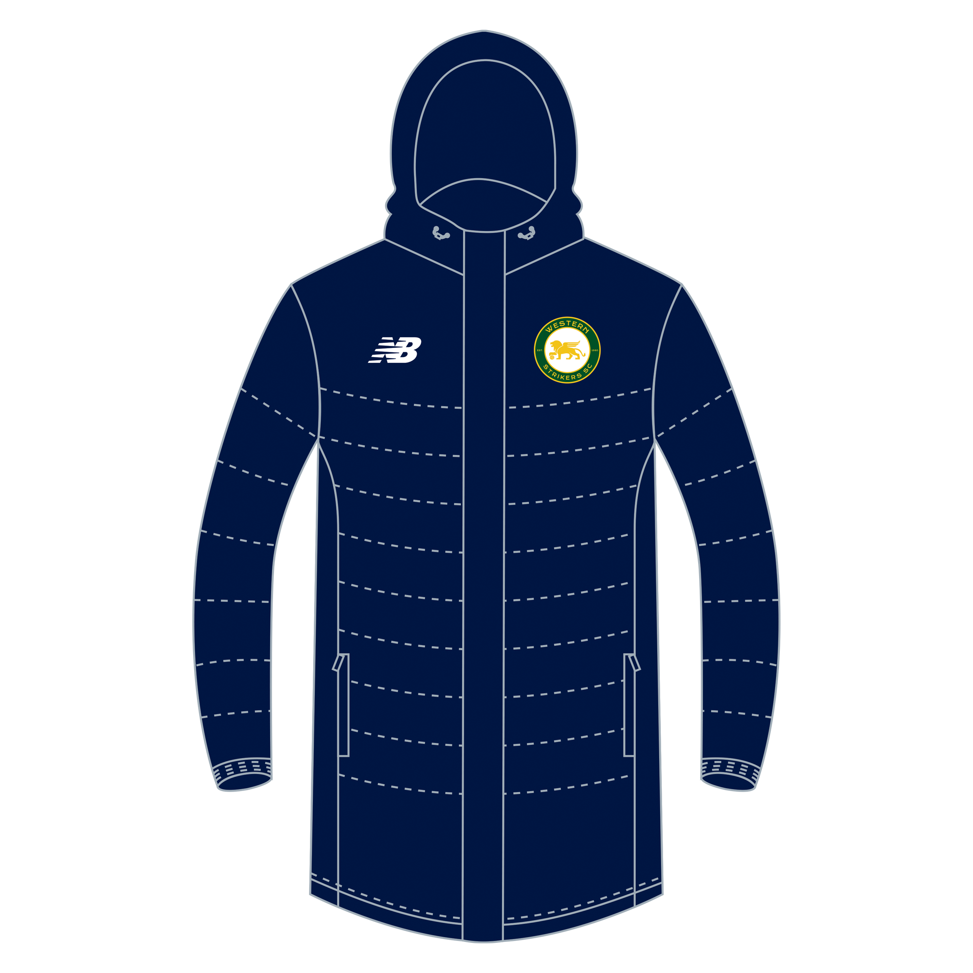 Western Strikers SC | Hooded Puffer Jacket