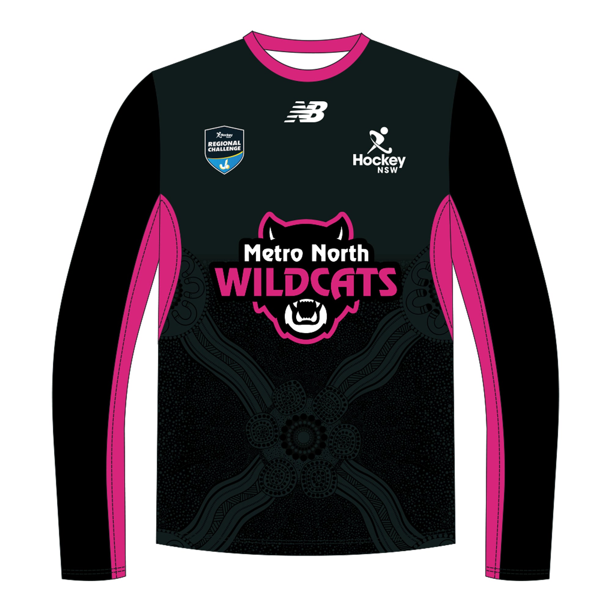 Hockey NSW COD | Metro North Wildcats | Long Sleeve T-Shirt - Unisex
