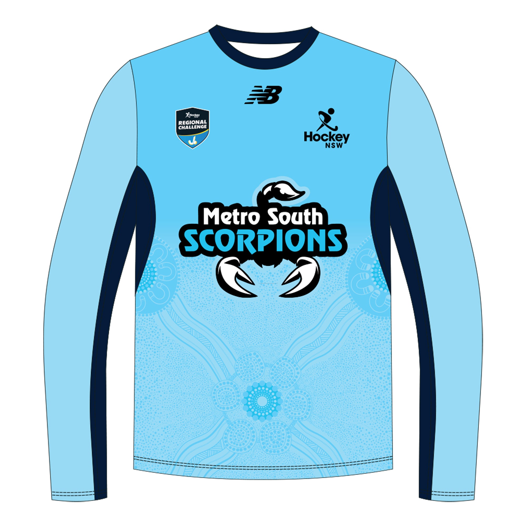 Hockey NSW COD | Metro South Scorpions | Long Sleeve T-Shirt - Unisex