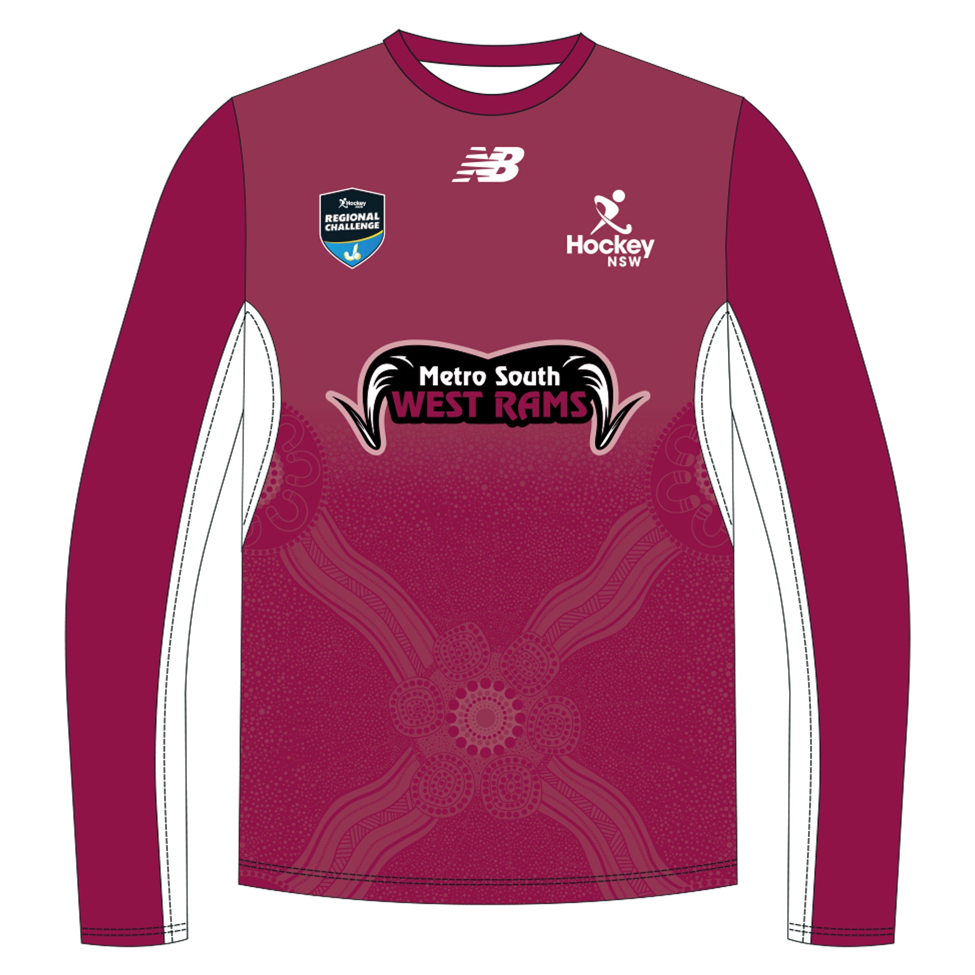 Hockey NSW COD | Metro South West Rams | Long Sleeve T-Shirt - Unisex