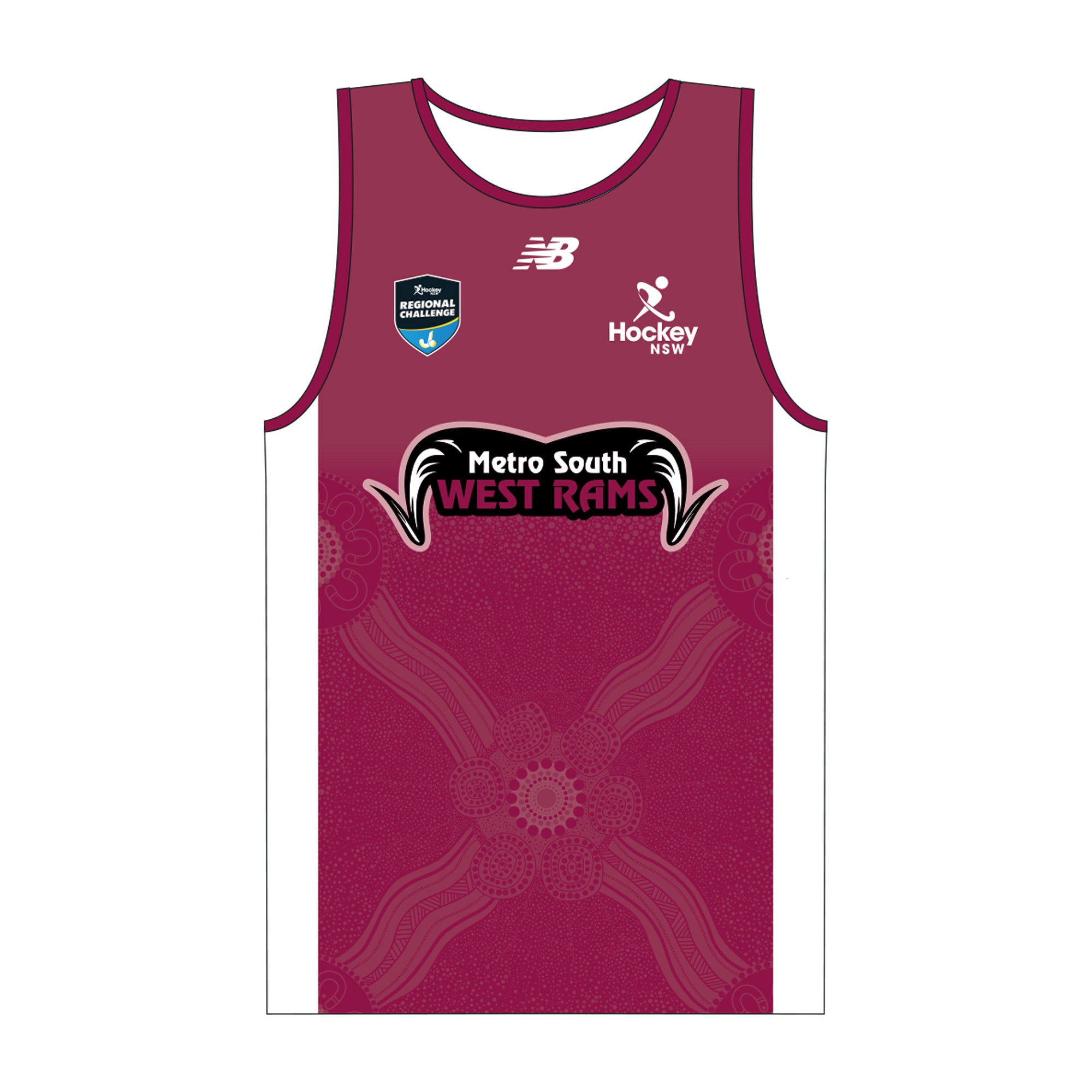 Hockey NSW COD | Metro South West Rams | Singlet - Unisex