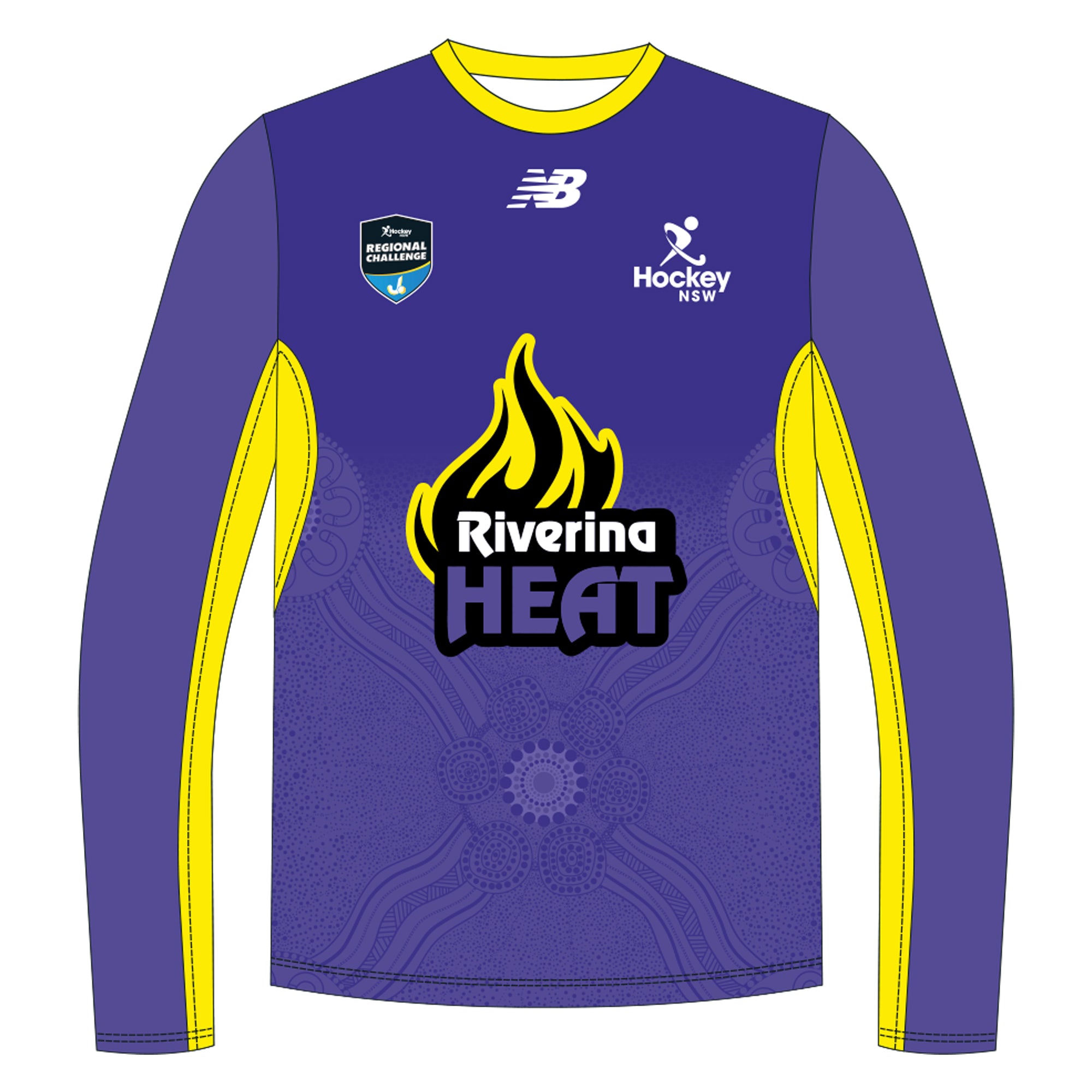 Hockey NSW COD | Riverina Heat | Long Sleeve T-Shirt - Unisex