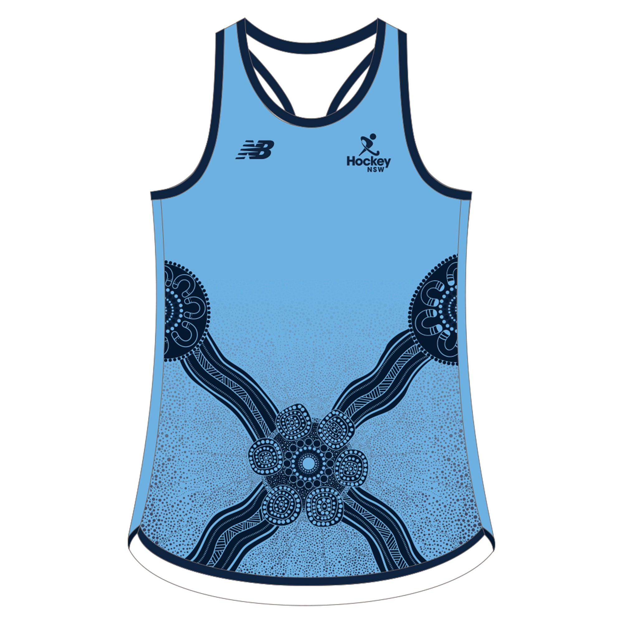 New Balance Playing Singlet Sky - Women