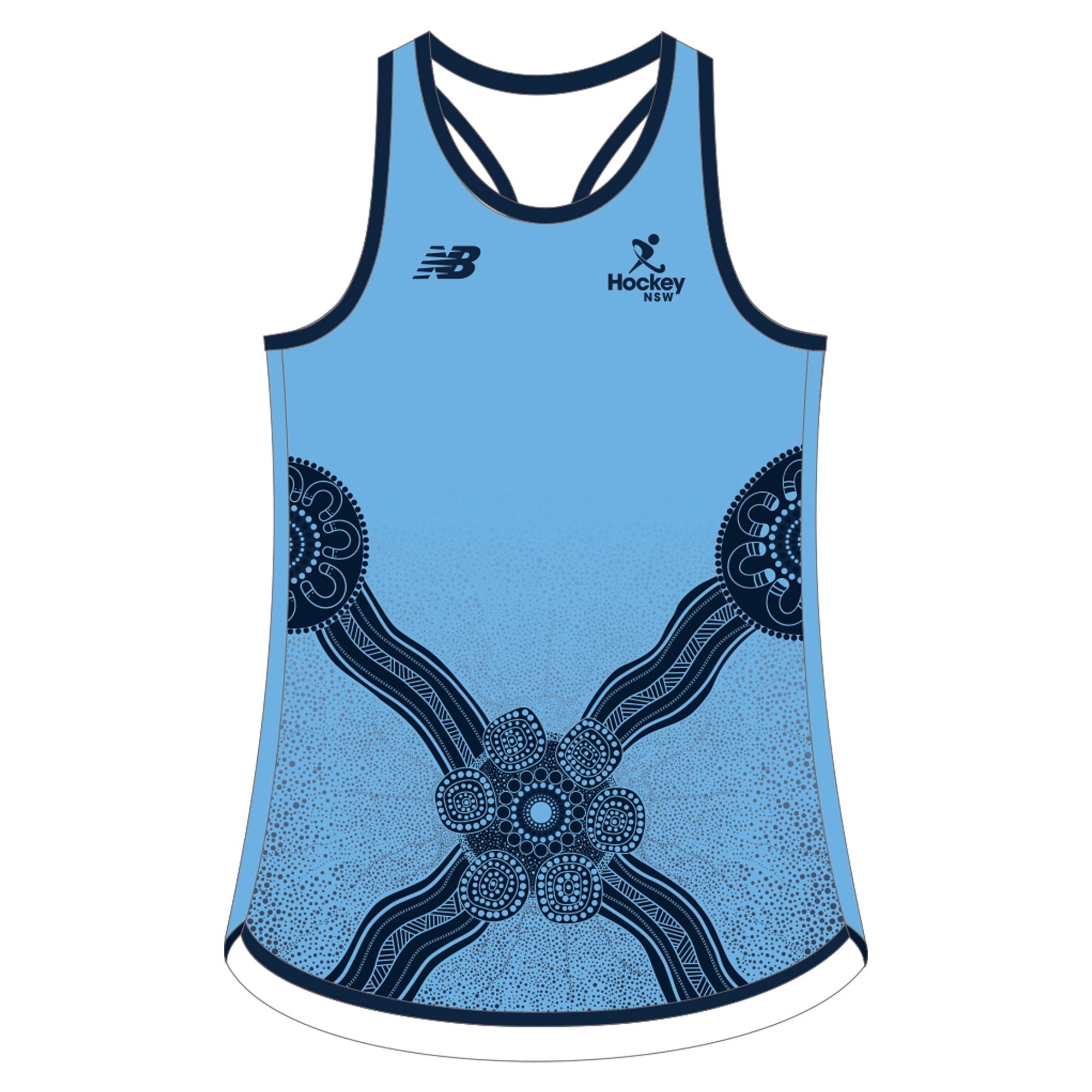 Hockey NSW Women's Masters | PRE-ORDER | New Balance Playing Singlet Sky - Womens