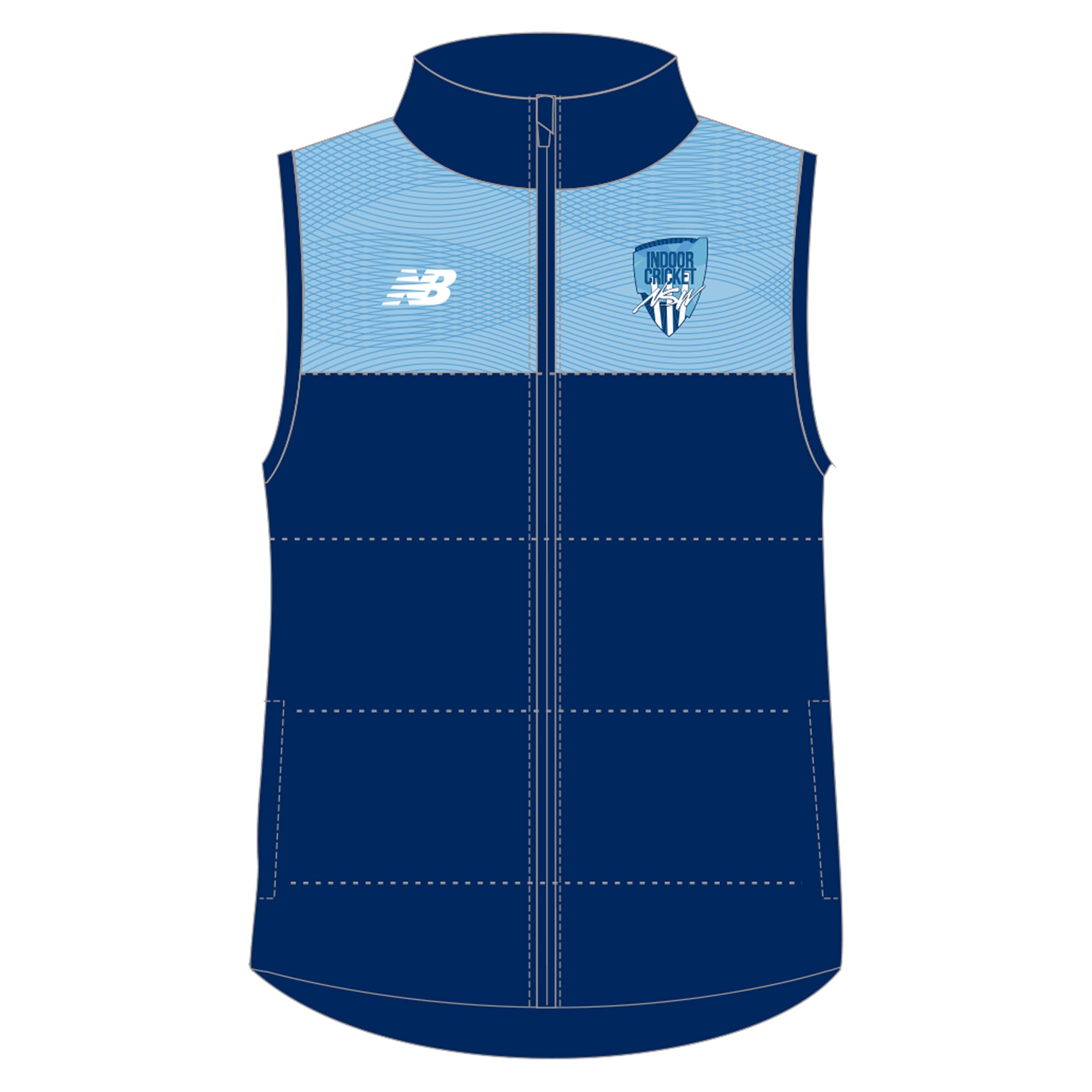 NSW Indoor Cricket | PRE-ORDER | Puffer Vest - Mens