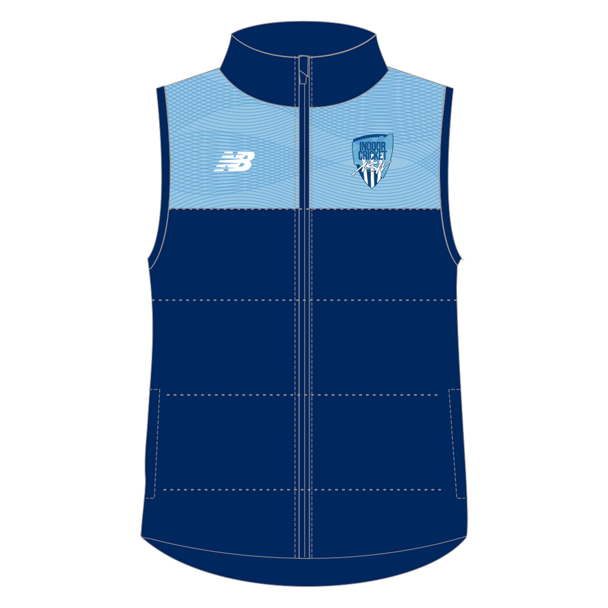 NSW Indoor Cricket | PRE-ORDER | Puffer Vest - Womens