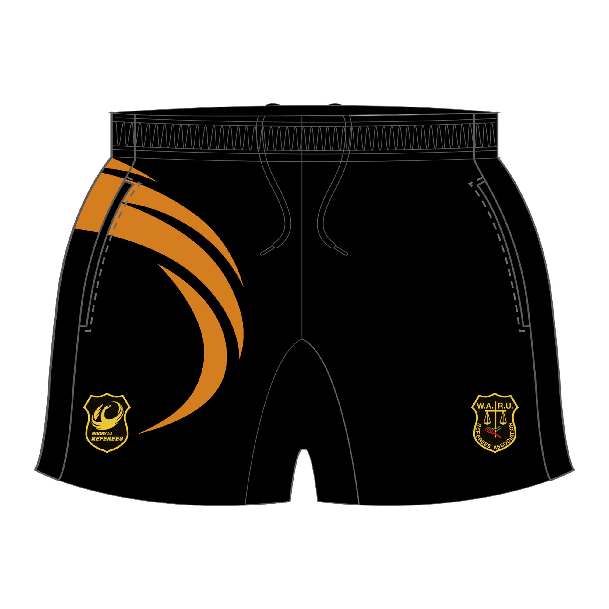 WA Rugby Union Referees | PRE-ORDER | NB Referee Rugby Shorts - Unisex