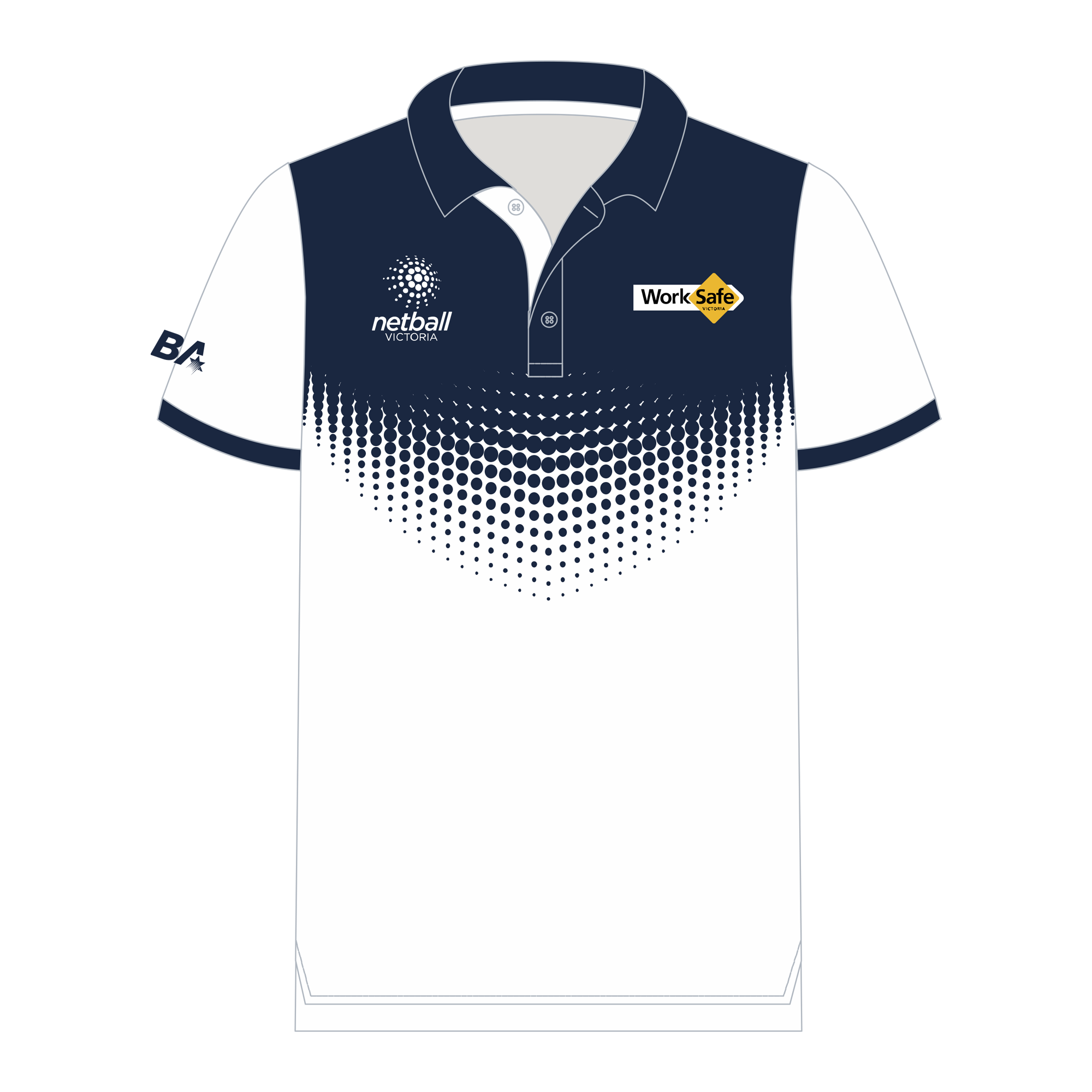 Netball Victoria | Umpires | Short Sleeve Polo - Womens - Worksafe UIF